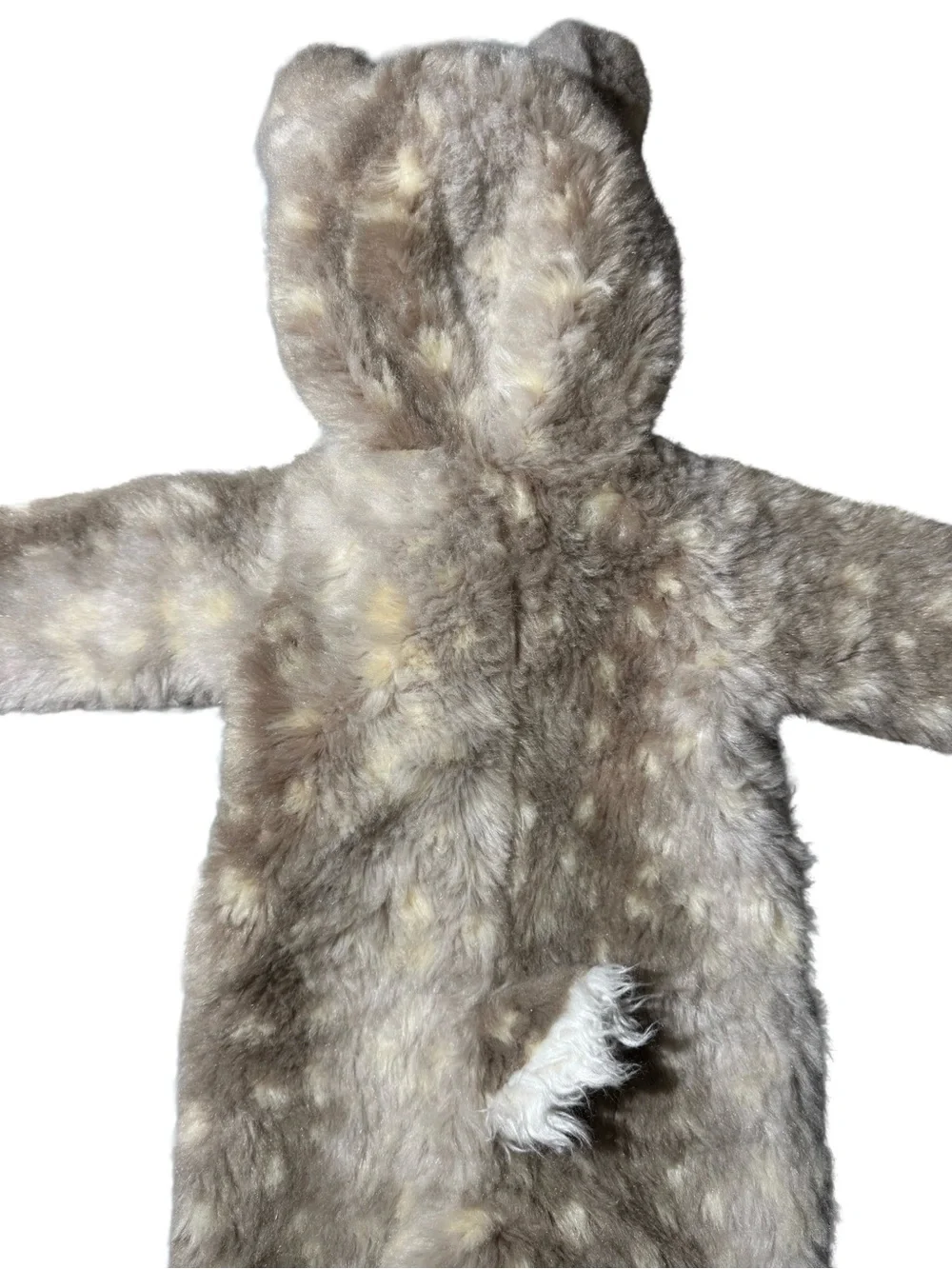 Pottery Barn Kids Woodland Fawn Costume 0-6 Months Gray/White Hooded Deer
